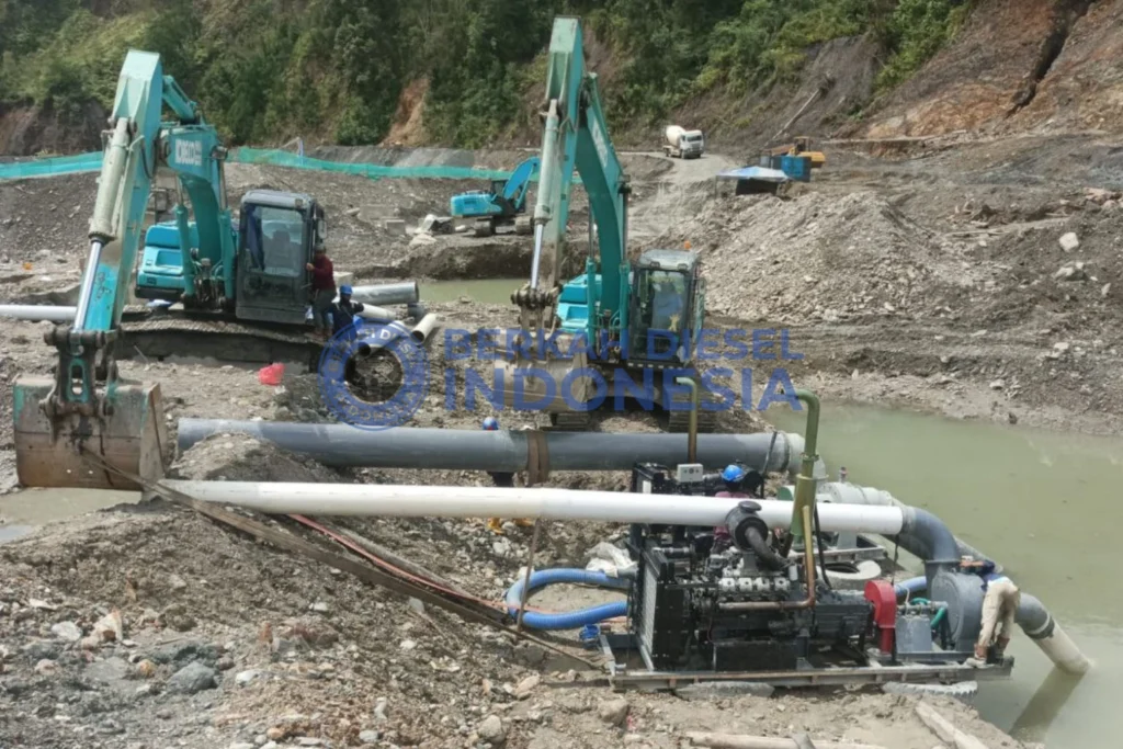 pompa pasir berkah diesel