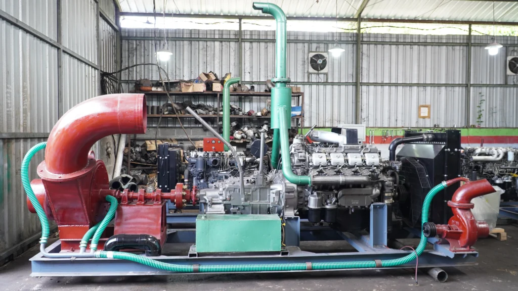 Pompa air dan pasir diesel skala besar Berkah Diesel untuk banjir, proyek drainase, dan industri debit besar