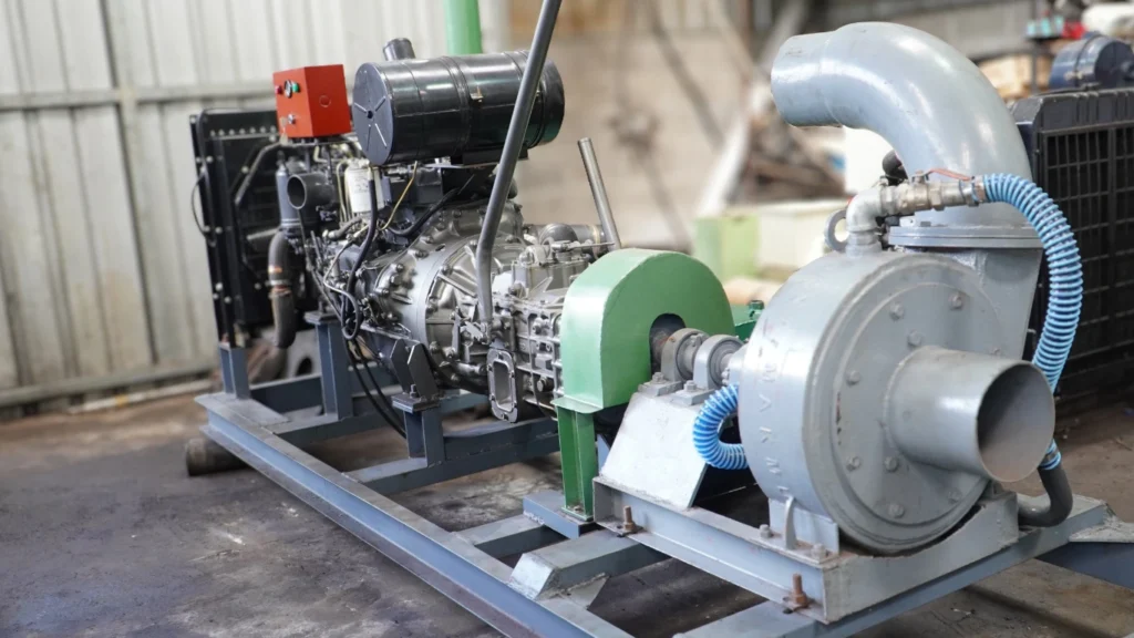 Pompa pasir diesel siap kerja untuk target produksi stabil dari Berkah Diesel Indonesia, unit rekondisi total dan diuji performa untuk proyek tambang dan pengerukan.
